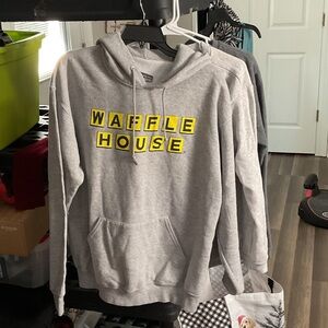 Gray Waffle House Hoodie